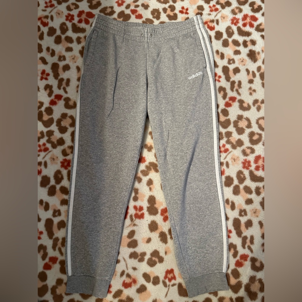Adidas Men's Heather Gray Joggers